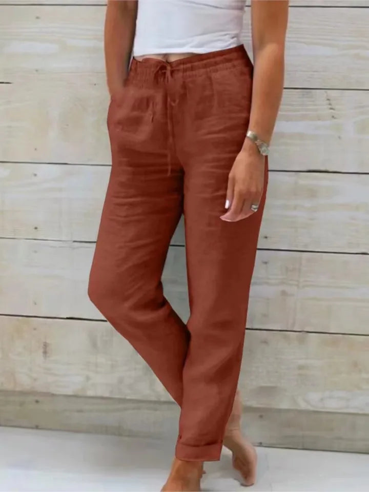 Tara | Dames Joggingbroek met Touwtjes en Elastische Enkelmanchetten