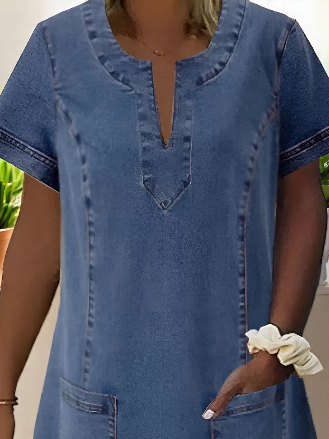 Erin™ | Zachte Denim Jurk