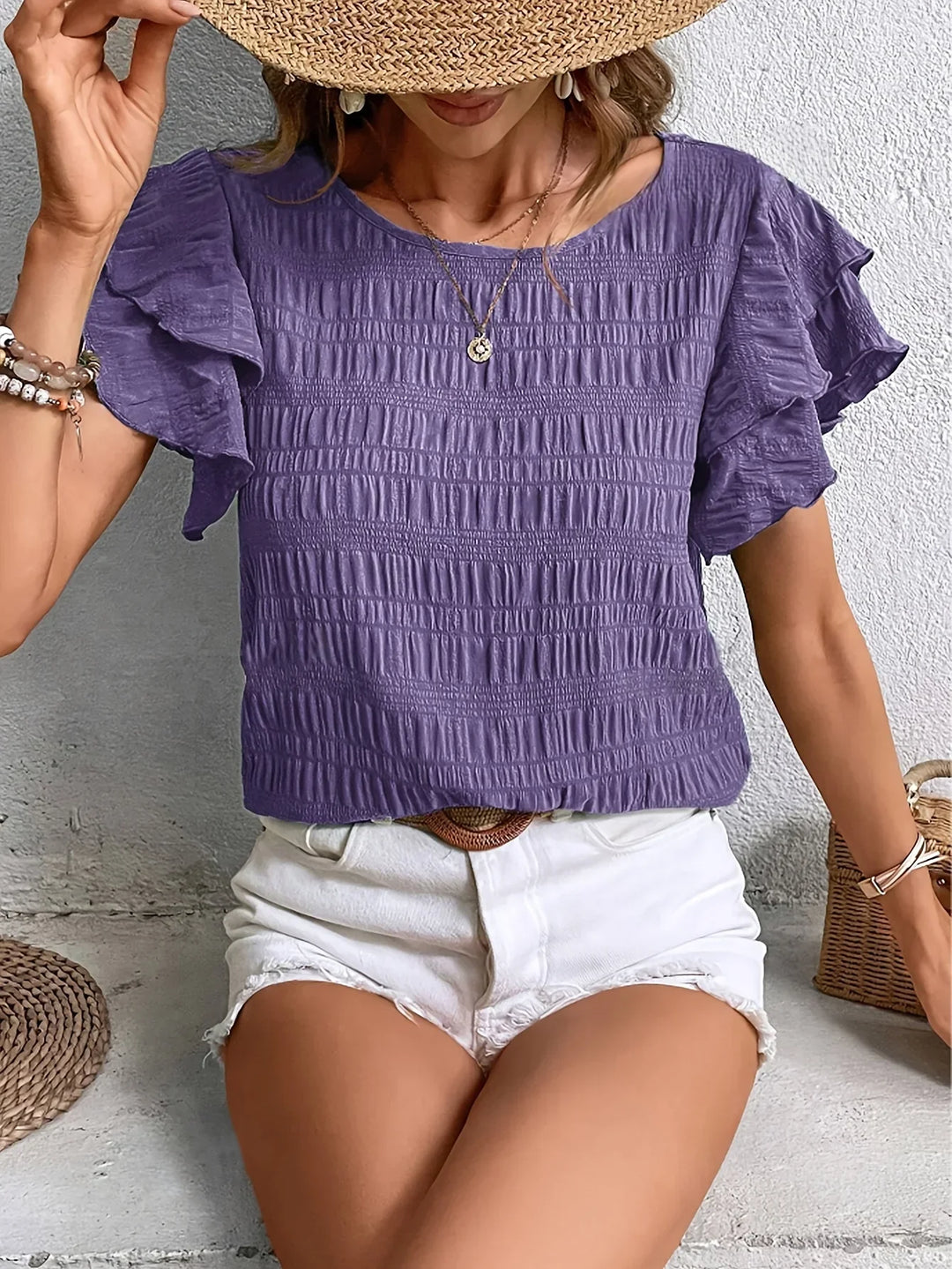 Charmaine™ | Lichte & Luchtige Blouse met Leuke Ruffles