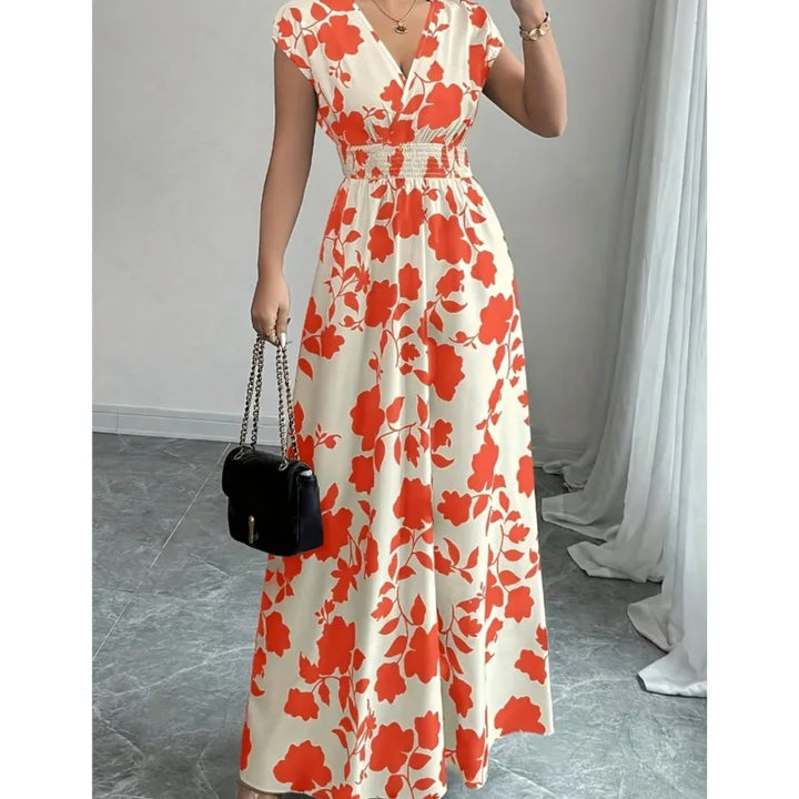 Flora™ - Bloemige Maxi Strandjurk