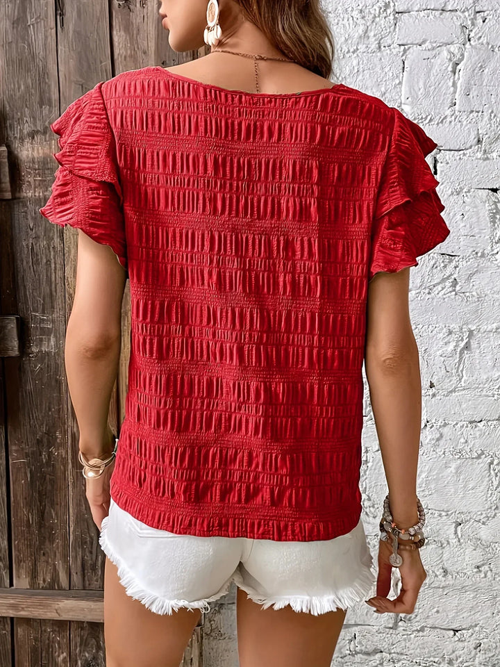 Charmaine™ | Lichte & Luchtige Blouse met Leuke Ruffles