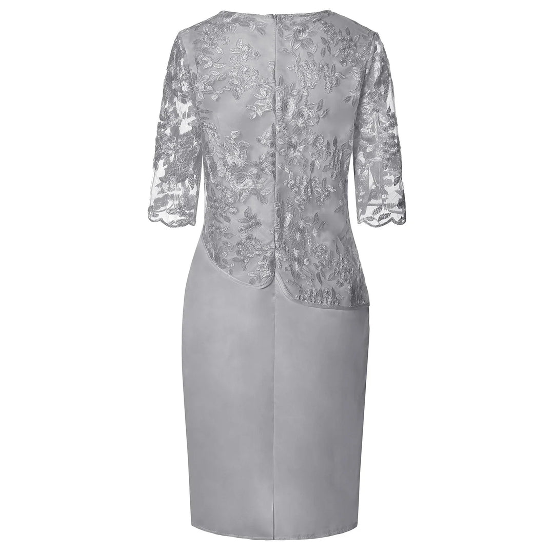Frances™ | Midi-jurk met Korte Mouwen