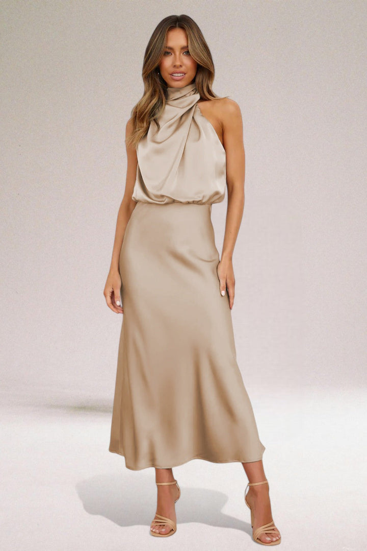 Giselle™ | Elegante Halter Nek Jurk