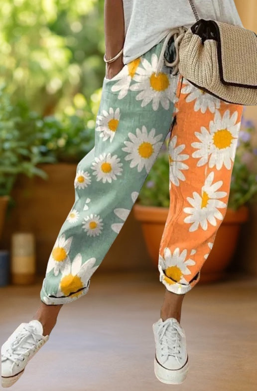 Soleil | Boho Print Enkelbroeken