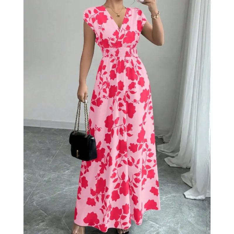 Flora™ - Bloemige Maxi Strandjurk