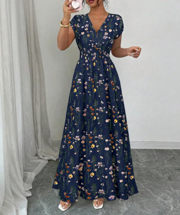 Flora™ - Bloemige Maxi Strandjurk