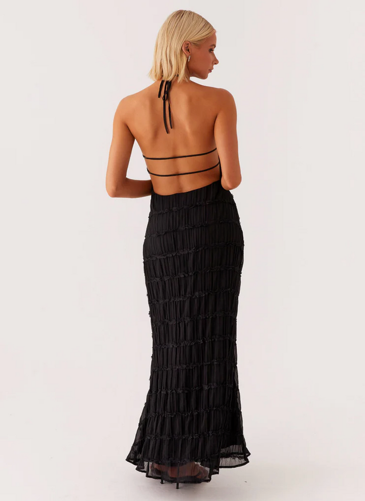 Jolene™ | Elegante Halter Maxi Jurk