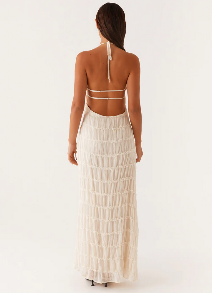 Jolene™ | Elegante Halter Maxi Jurk