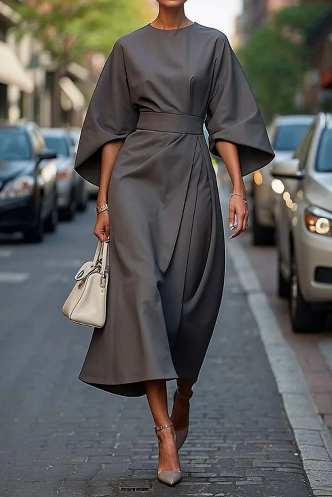 Wendy™ | Elegante Jurk met Lantaenmouwen