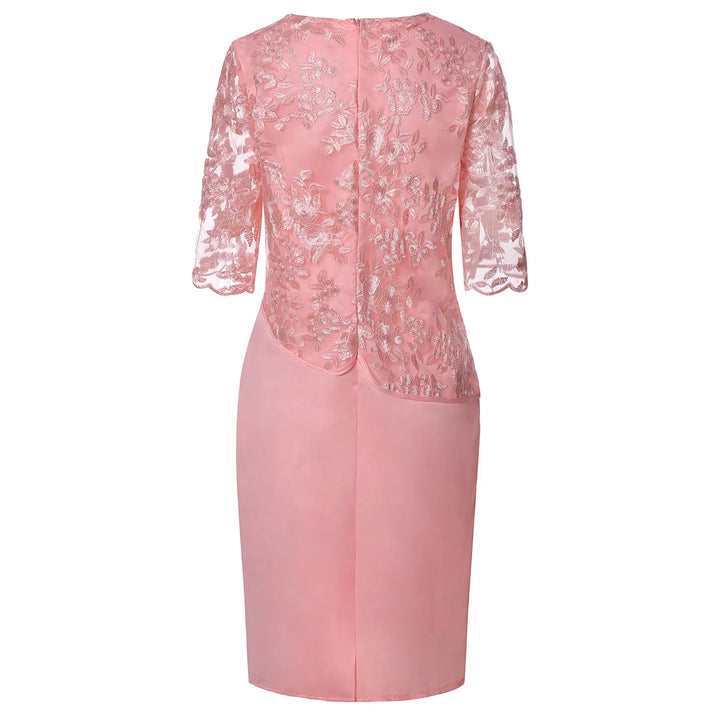 Frances™ | Midi-jurk met Korte Mouwen