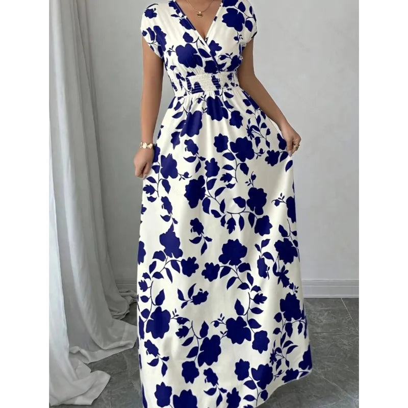 Flora™ - Bloemige Maxi Strandjurk