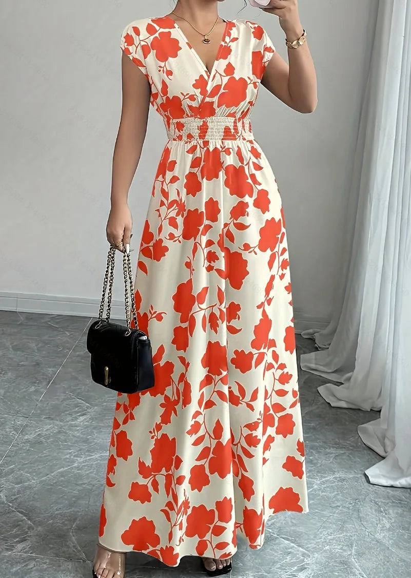 Flora™ - Bloemige Maxi Strandjurk