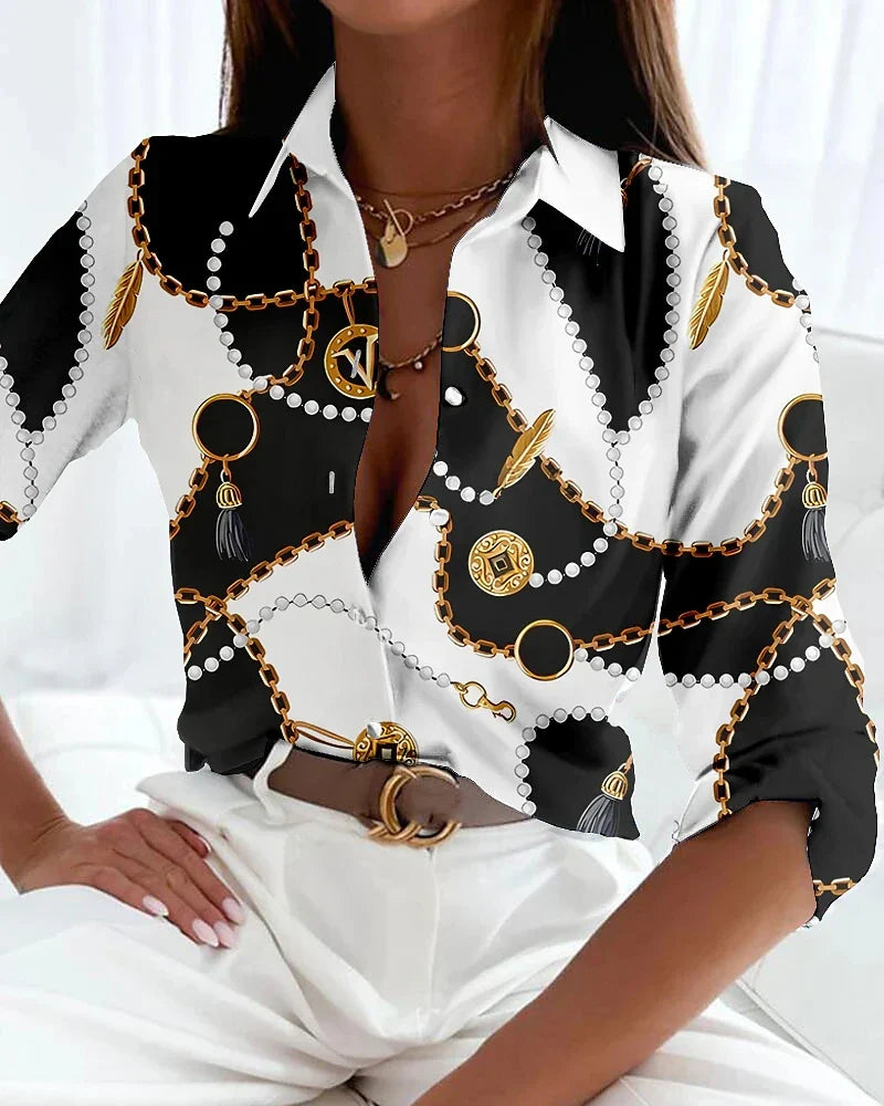 Viola™ | Hedendaagse Geprinte Blouse