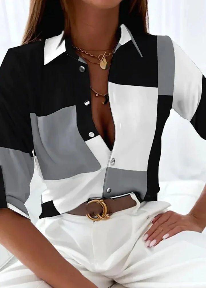 Viola™ | Hedendaagse Geprinte Blouse