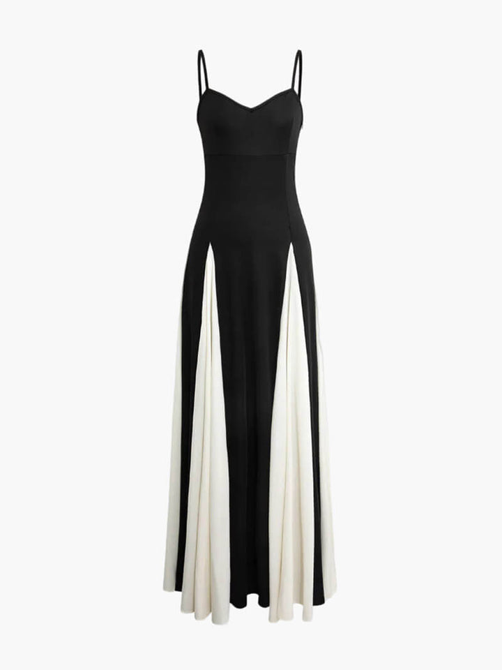 Paloma™ | Elegante Zwart-witte Maxi-jurk