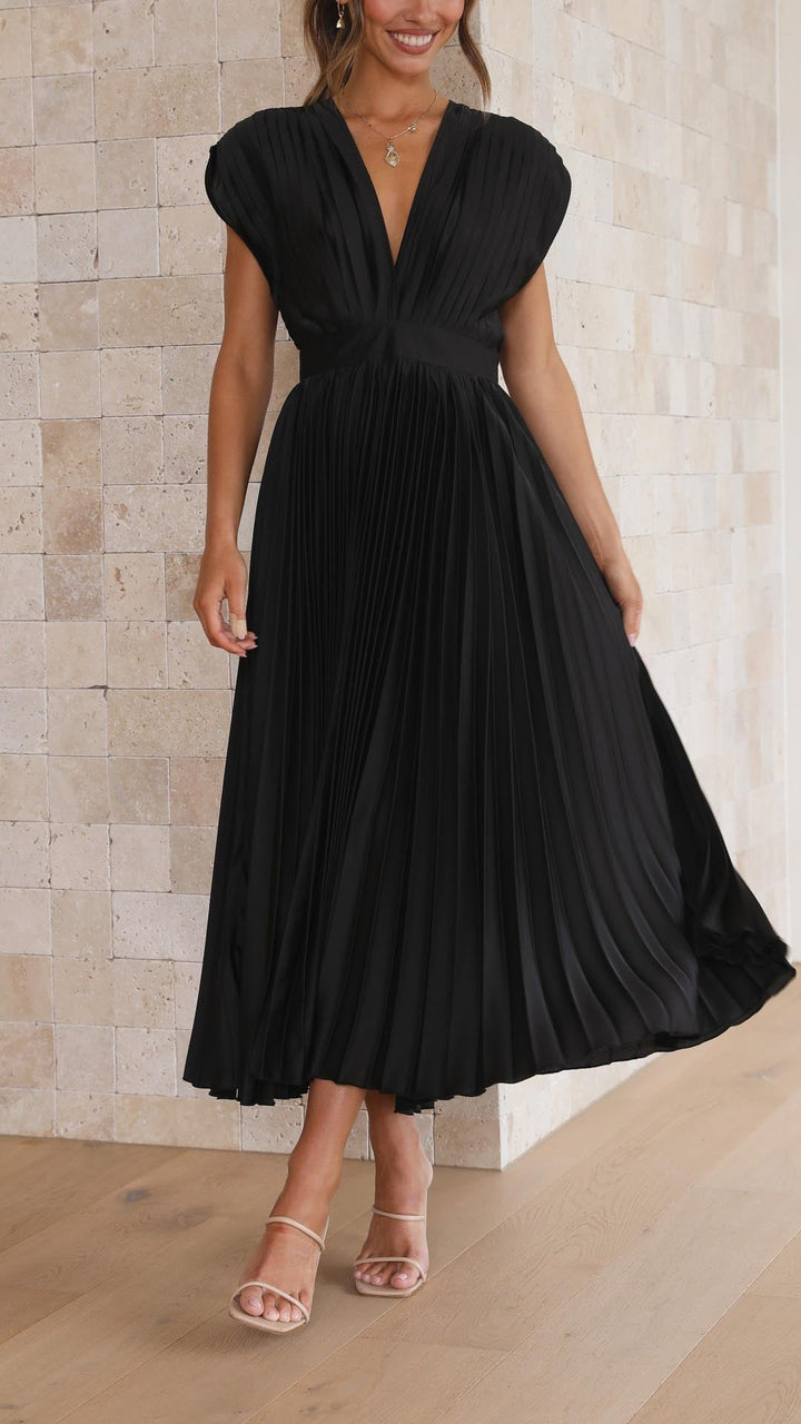 Maria™ | Elegante Plissé Maxi Jurk