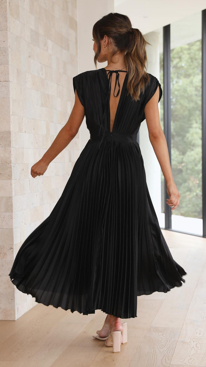 Maria™ | Elegante Plissé Maxi Jurk