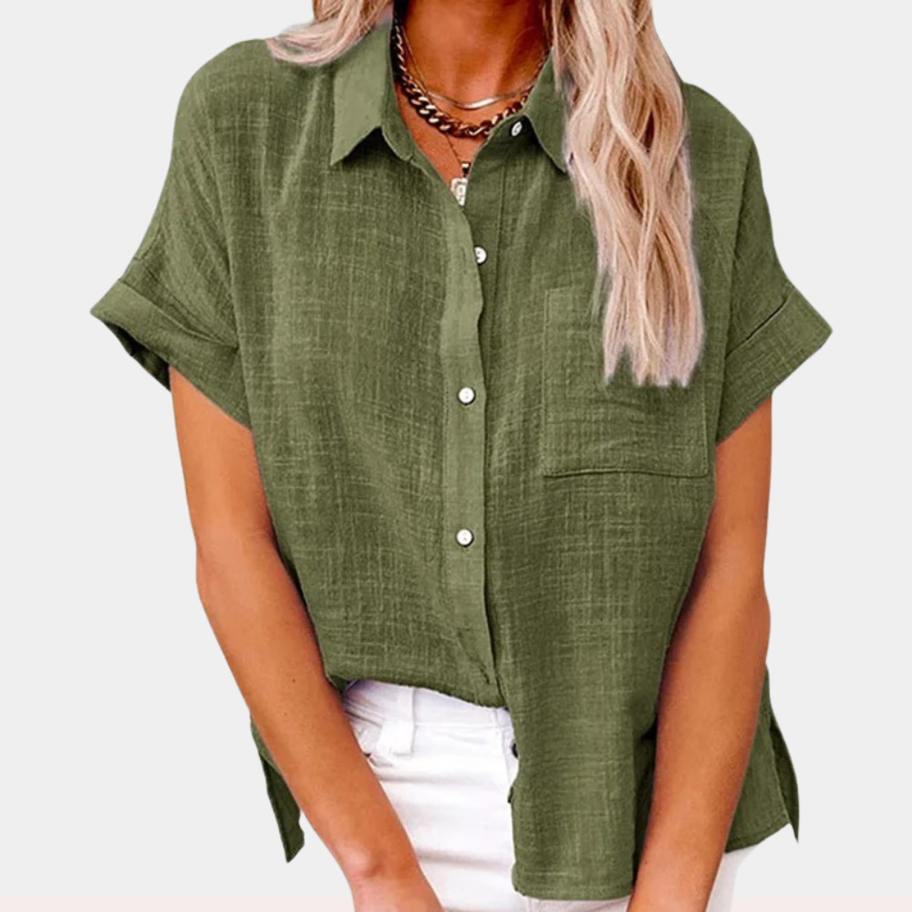 Claudia™ | Lichtgewicht Shirt met Voorzak
