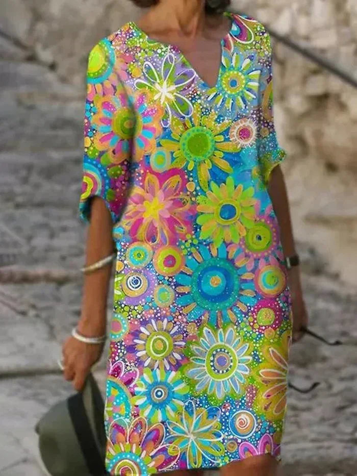 Quinn | Dames Bloemige Taille Control Elegante Avondjurk