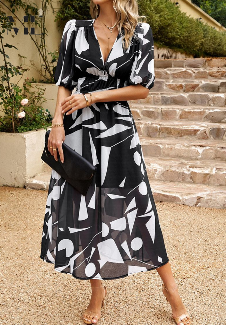 Monica™ | Elegante Bloemenjurk