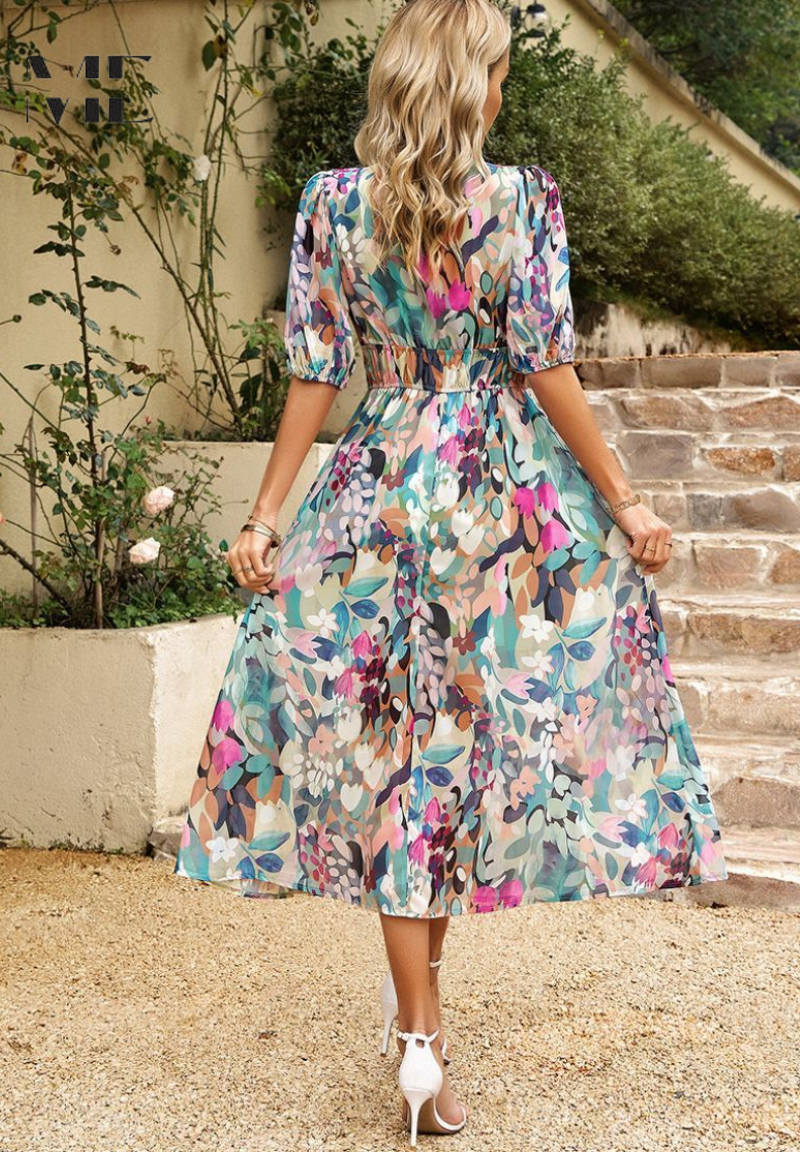 Monica™ | Elegante Bloemenjurk