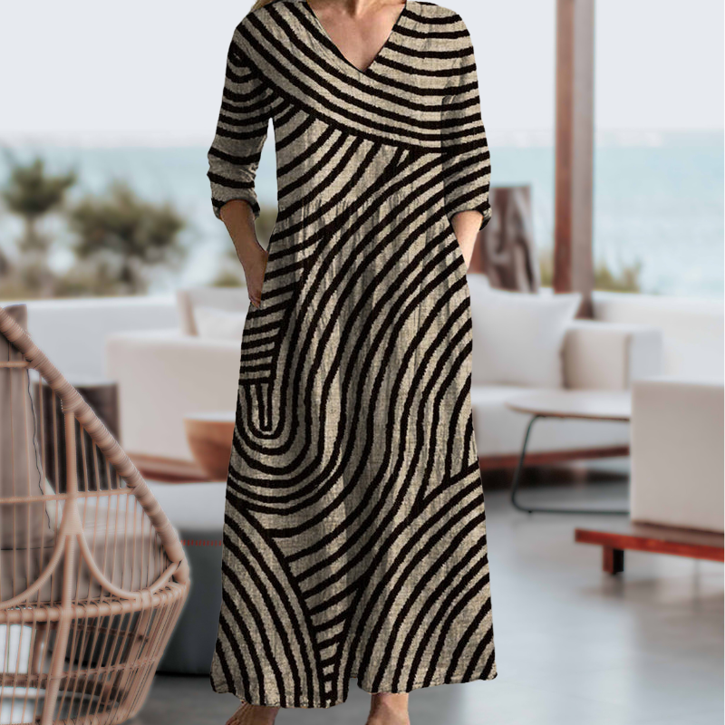 Bonnie™ | Vintage Gestreepte jurk