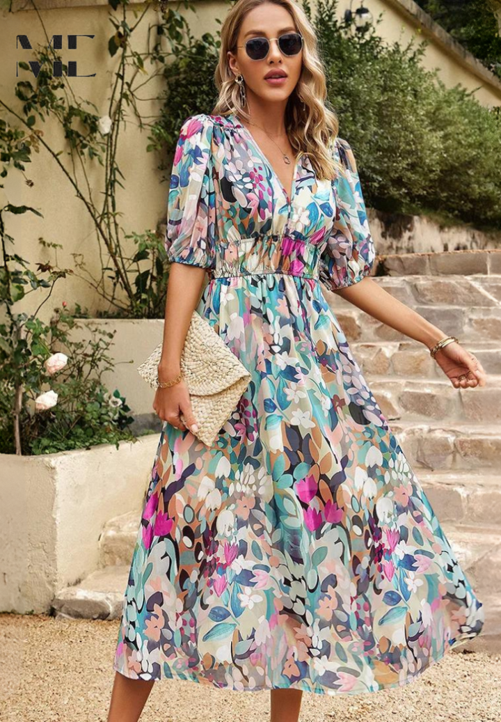 Monica™ | Elegante Bloemenjurk