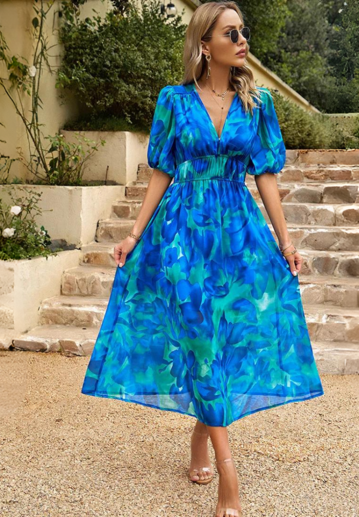 Monica™ | Elegante Bloemenjurk