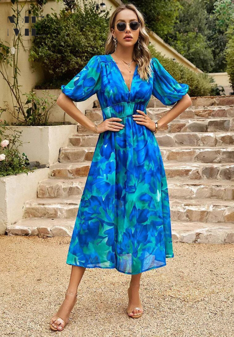 Monica™ | Elegante Bloemenjurk