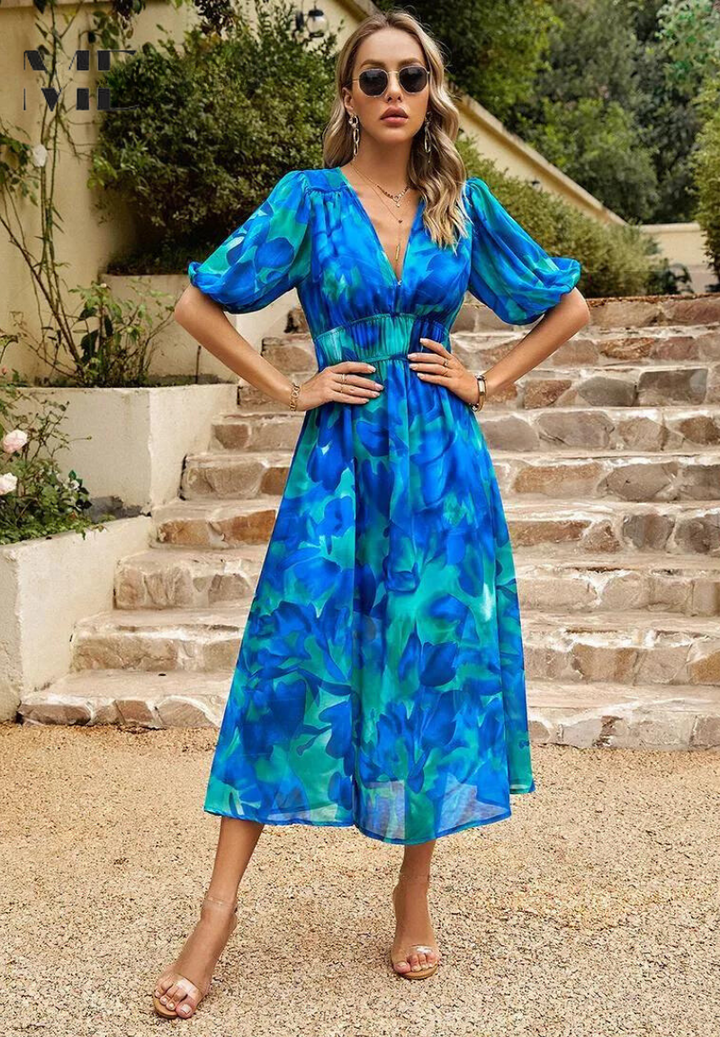 Monica™ | Elegante Bloemenjurk