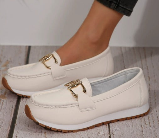 Esme - Platte Gesp Loafers