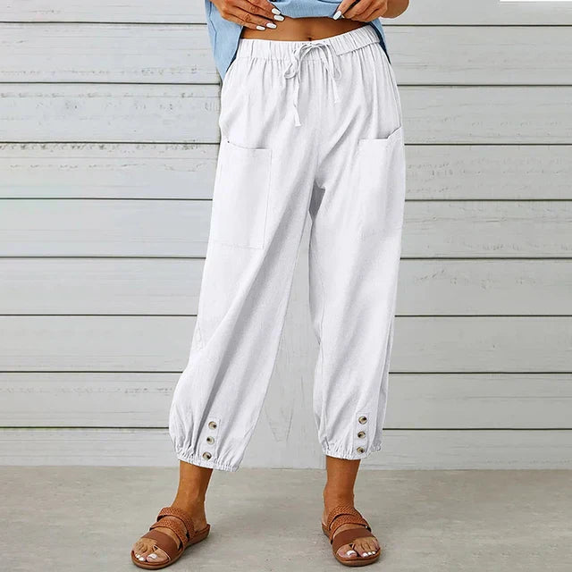 Lena™ | Hoge Taille Relaxed Broek