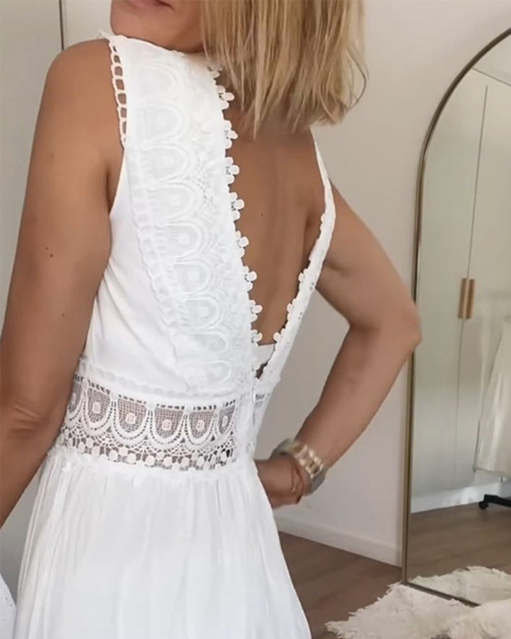 Liberty | Dames Wrap Boho Vloeiende Draped Dress