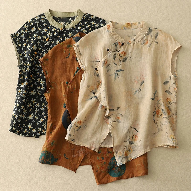 Amanda™ | Vintage Mouwloze Top