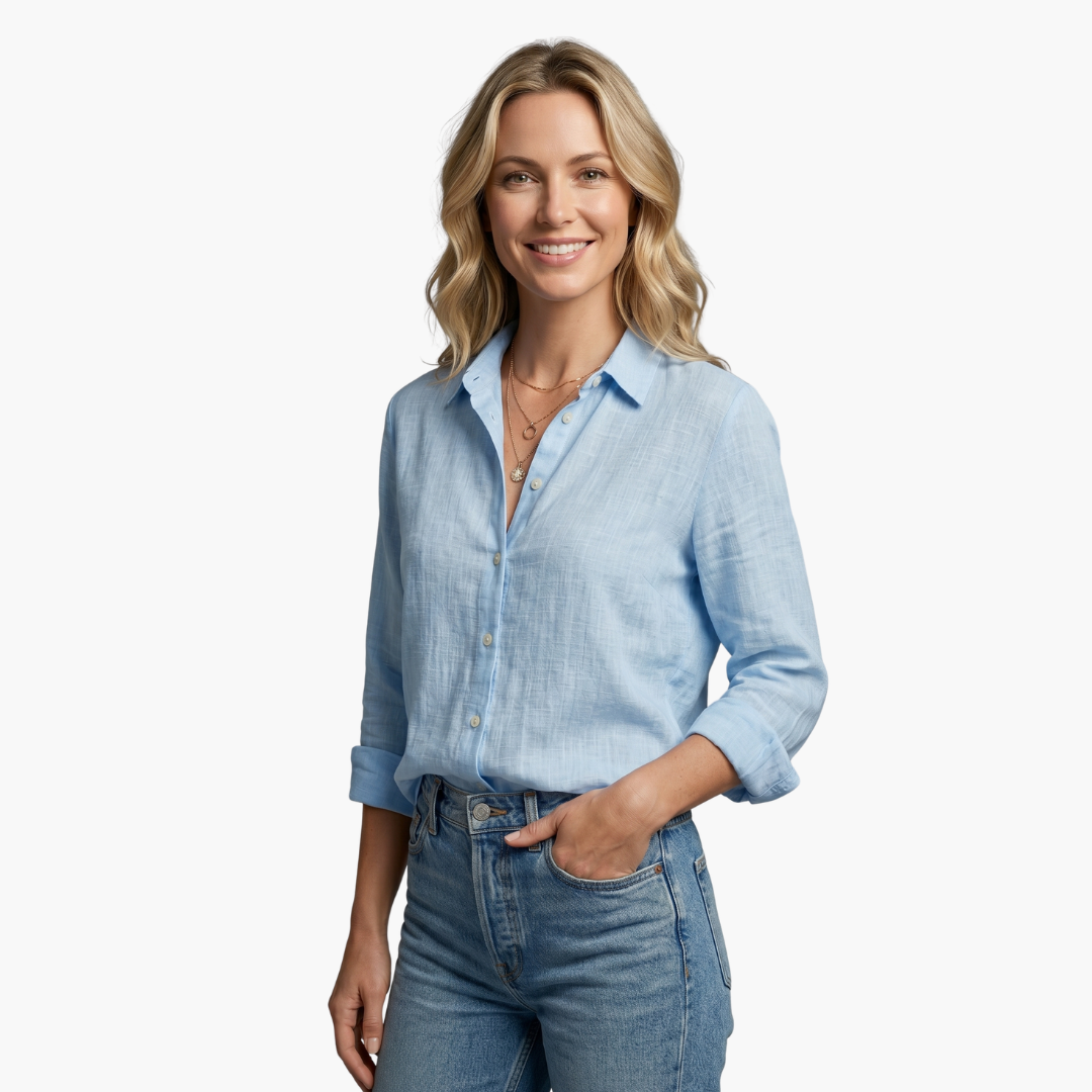 Bianca | Dames Lange Mouwen Overhemd