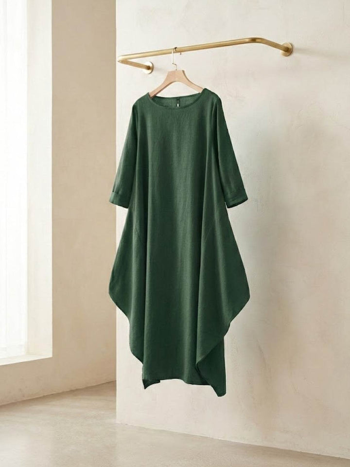 Serena | Dames Oversized Boho Maxi Jurk met 3/4 Mouwen
