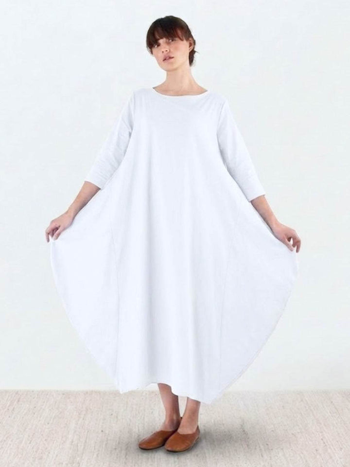 Serena | Dames Oversized Boho Maxi Jurk met 3/4 Mouwen
