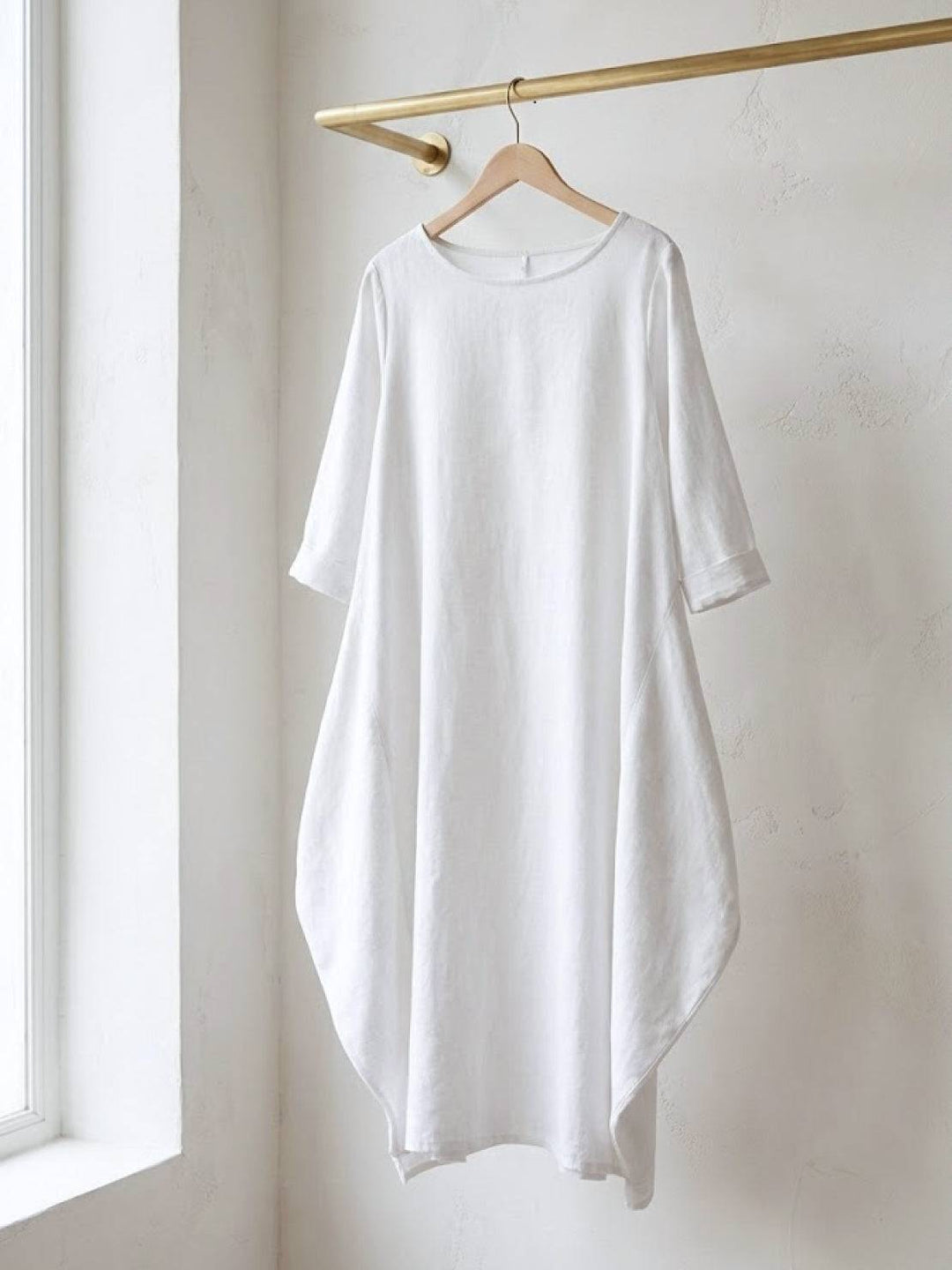 Serena | Dames Oversized Boho Maxi Jurk met 3/4 Mouwen