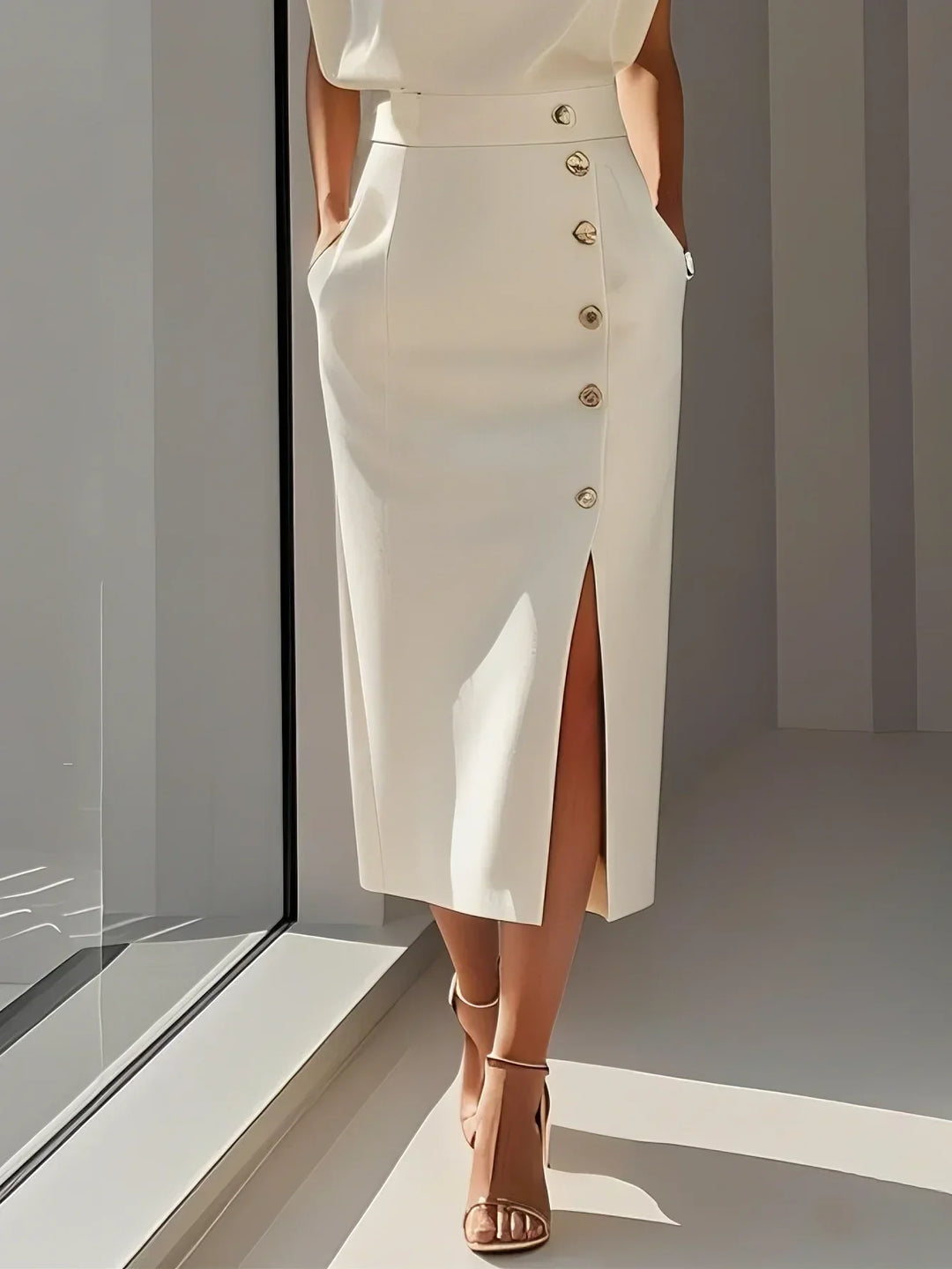 Aspen™ | Moeiteloze Charme Midi Jurk