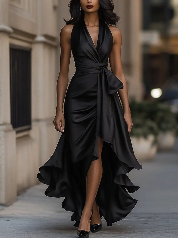Calliope | Dames Halter Neck Maxi Jurk