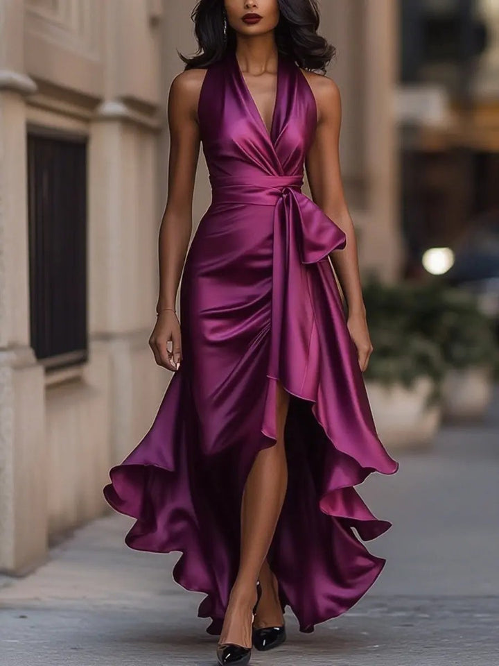 Calliope | Dames Halter Neck Maxi Jurk