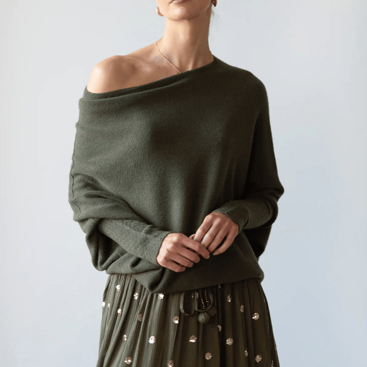 Celestina | Dames Off Shoulder Lange Mouwen Trui