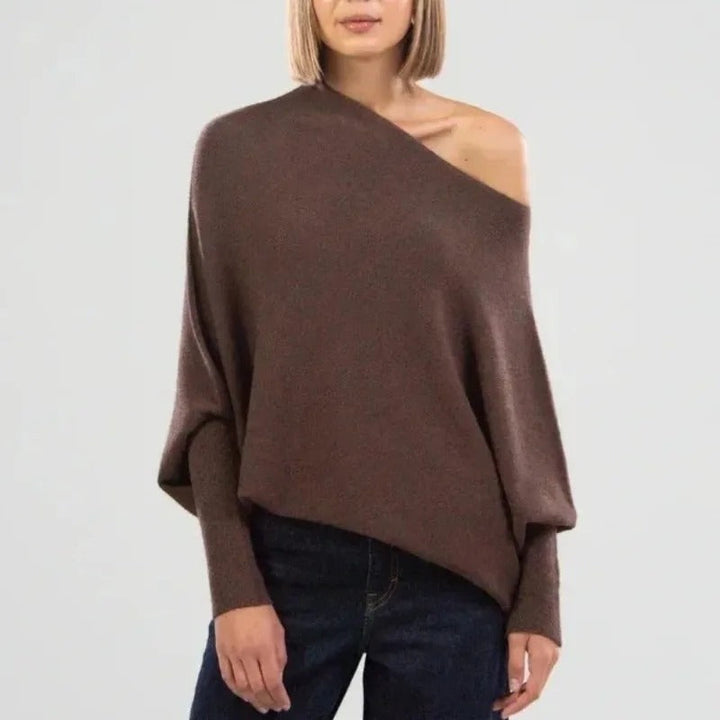 Celestina | Dames Off Shoulder Lange Mouwen Trui