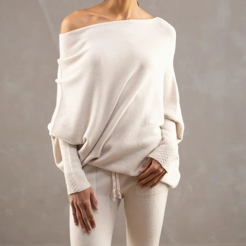 Celestina | Dames Off Shoulder Lange Mouwen Trui