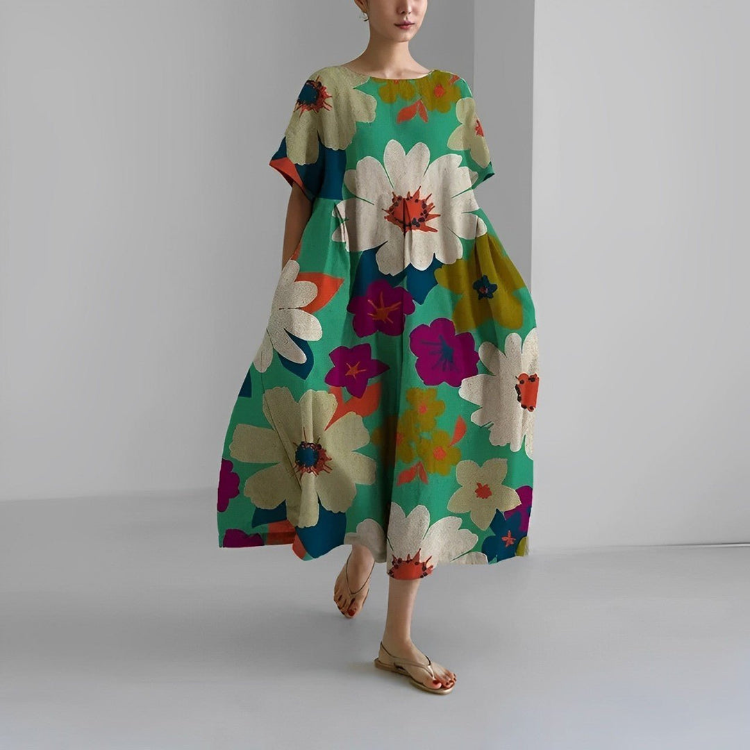 Claire | Bohemian Bloemenprint Jurk