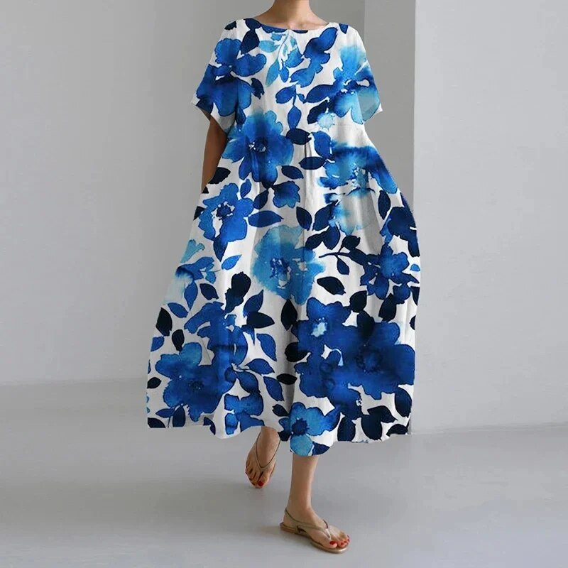 Claire | Bohemian Bloemenprint Jurk