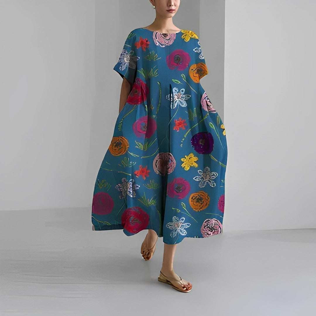 Claire | Boheemse Bloemenprint Jurk