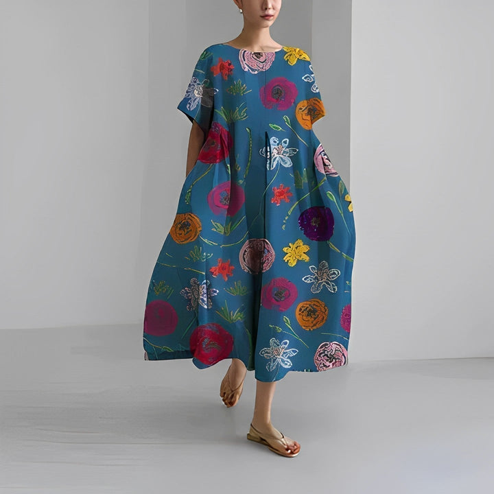 Claire | Boheemse Bloemenprint Jurk