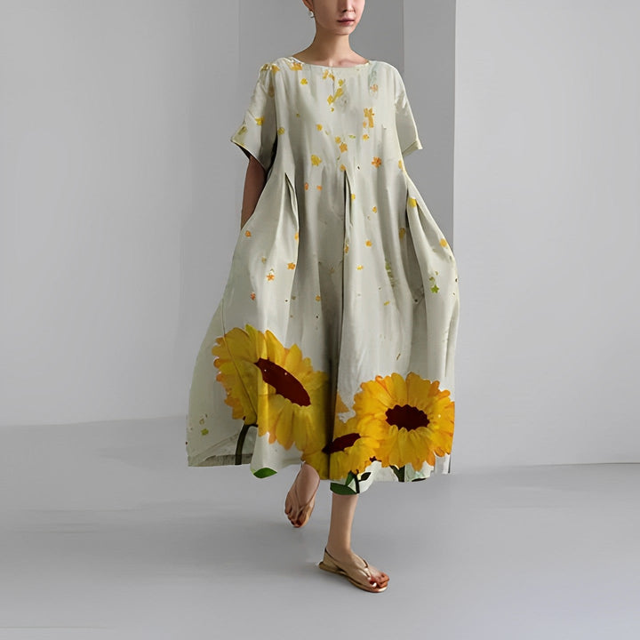 Claire | Boheemse Bloemenprint Jurk
