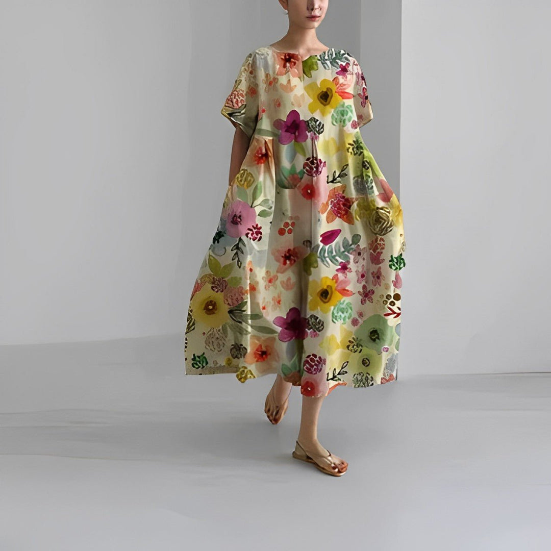 Claire | Boheemse Bloemenprint Jurk